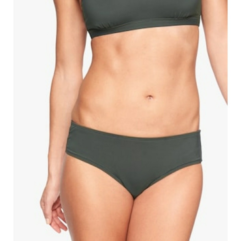Military green bikini bottom New with sticky pad.